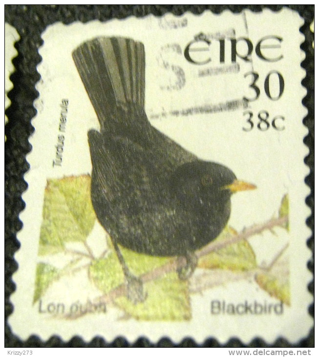 Ireland 2001 Bird Blackbird 30p 38c - Used - Usati