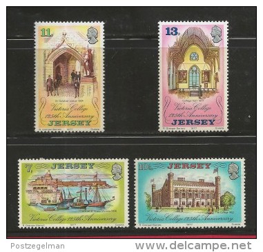 JERSEY, 1977 , Mint Never Hinged Stamps, Arrival Queen Victoria, Sa 168-171, #nr.4235 - Jersey