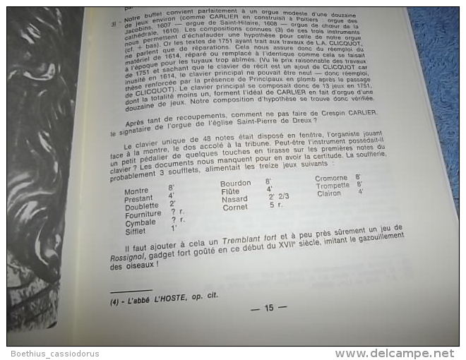 HISTOIRE DU GRAND ORGUE DE DREUX 1977 DIDIER DECRETTE Organiste Chapelle Royale De Dreux / EPUISE - Centre - Val De Loire