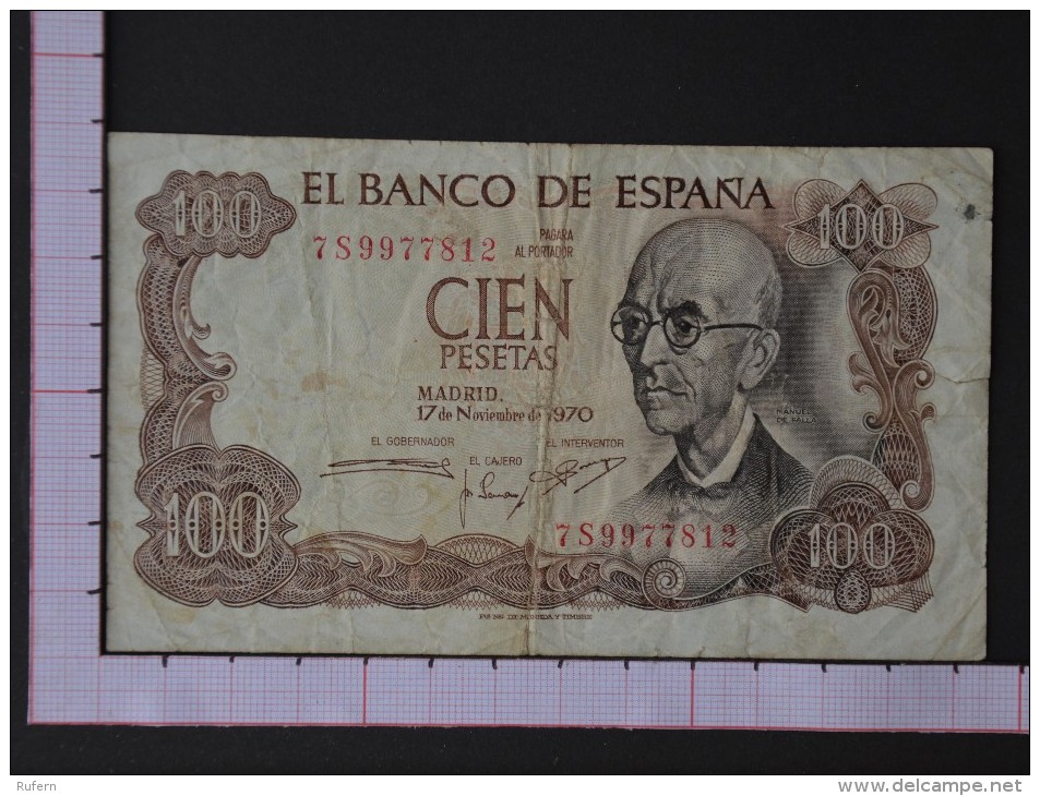 SPAIN  100  PESETAS  1970    -  (Nº07779) - 100 Pesetas
