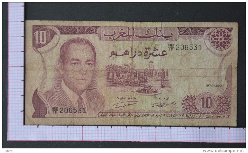 MOROCCO  10  DIRHAMS  1970    -  (Nº07783) - Maroc