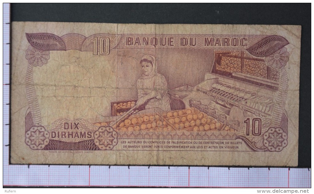 MOROCCO  10  DIRHAMS  1970    -  (Nº07783) - Morocco