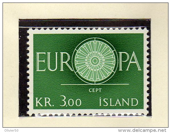 Islande (1960) - "Europa" Neufs** - Unused Stamps