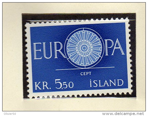 Islande (1960) - "Europa" Neufs** - Neufs