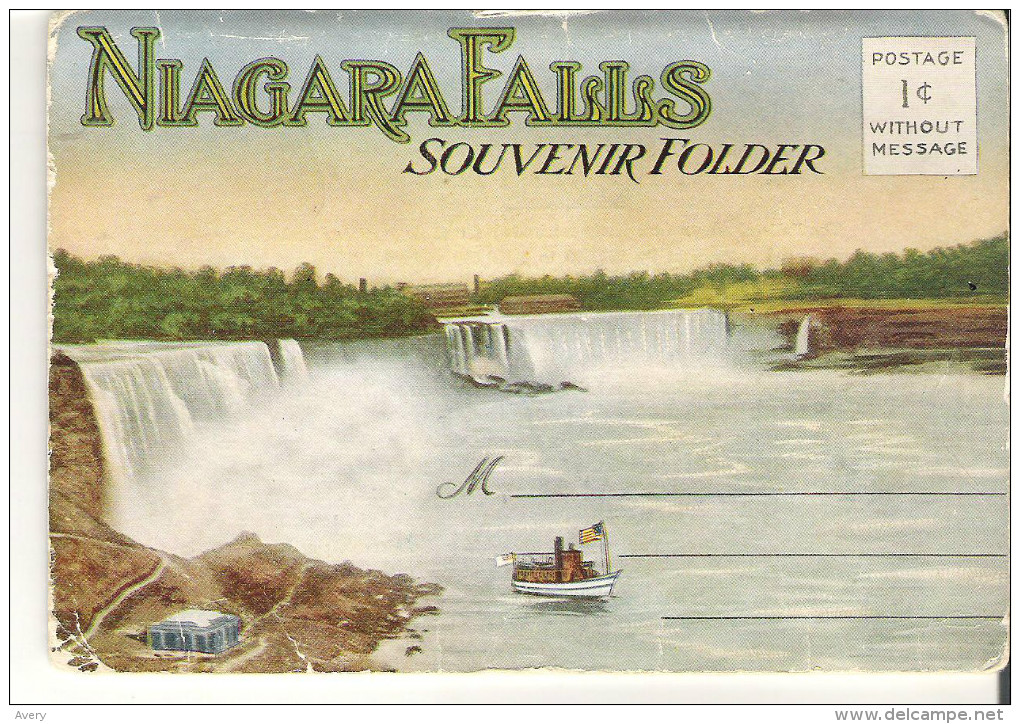 Souvenir Folder Of Niagara Falls, New York Pictures Are Separated From The Cover 10 Photos And Description - Other & Unclassified