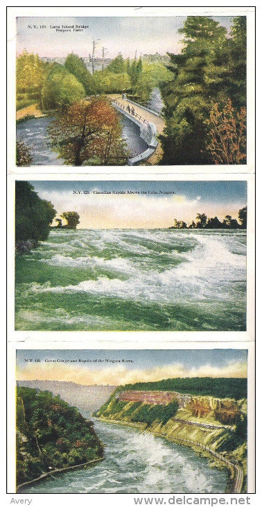 Souvenir Folder Of Niagara Falls, New York Pictures Are Separated From The Cover 10 Photos And Description - Other & Unclassified