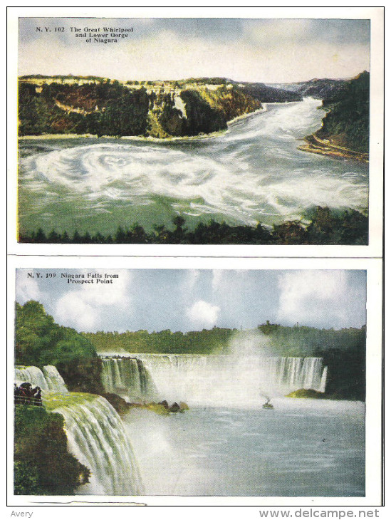 Souvenir Folder Of Niagara Falls, New York Pictures Are Separated From The Cover 10 Photos And Description - Other & Unclassified