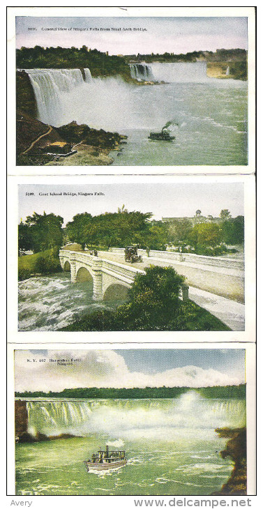 Souvenir Folder Of Niagara Falls, New York Pictures Are Separated From The Cover 10 Photos And Description - Other & Unclassified