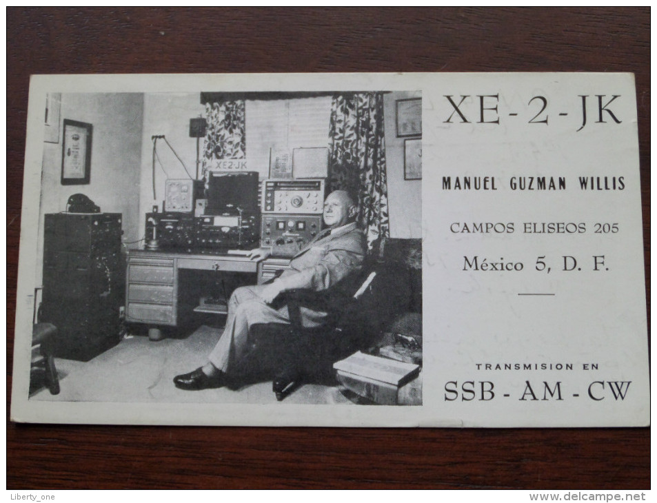 XE-2-JK Manuel Guzman Willis ( Mexico ) Anno 1957 ( Zie Foto Voor Details ) - Radio