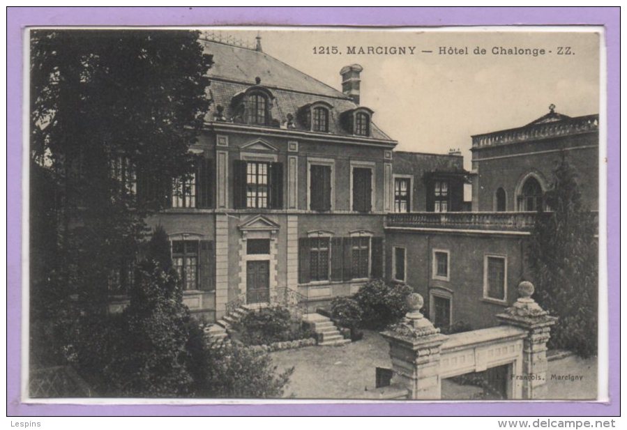 71 - MARCIGNY -- Hôtel De Chalonge - Altri & Non Classificati