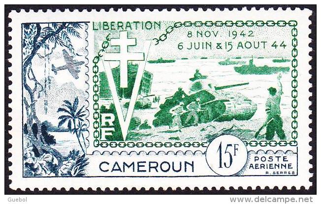 Détail De La Série - Anniversaire De La Libération * Cameroun N° PA 44 - 1954 10e Anniversaire De La Libération