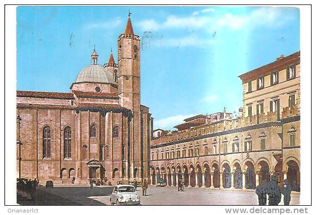 77318) Cartolina Di Ascoli Piceno-piazza Del Popolo-viaggiata - Ascoli Piceno