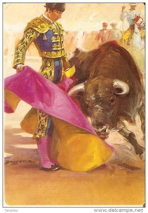 CALENDARIO DE ESPAÑA DEL AÑO 2002 DE UN TORO Y UN TORERO  (TORO-BULL) (CALENDRIER-CALENDAR) - Tamaño Pequeño : 2001-...