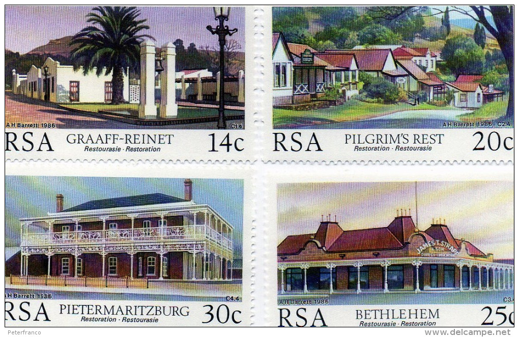 P - 1986 Sud Africa - Cultural Heritage - Nuovi