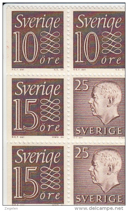 Zweden Michel H-Blatt 26 Cat. 5.00€ ** - 1951-80