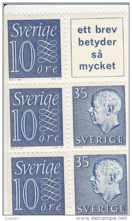 Zweden Michel H-Blatt 22 Cat. 5.50€ ** - 1951-80