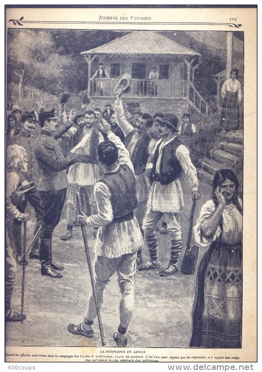 Journal Des Voyages - N° 873 Du 24 Août 1913 - Les Débuts D'une Girafe - La Roumanie En Armes- Le Supplice De La Sagaie - Autres & Non Classés