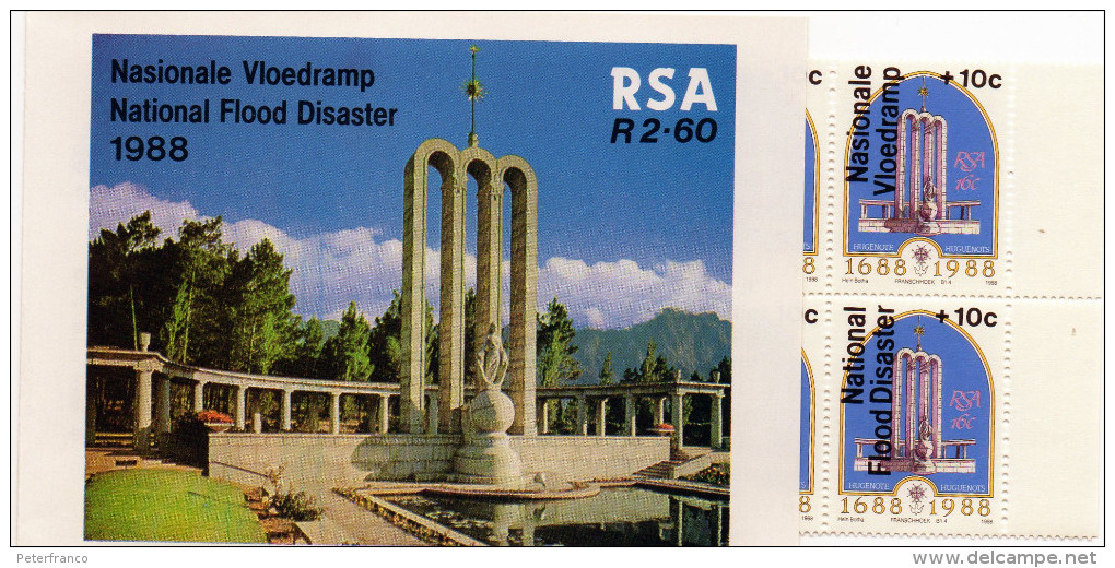 1988 Sud Africa - Natal Flood Disaster -  With 10 Stamps - Booklets