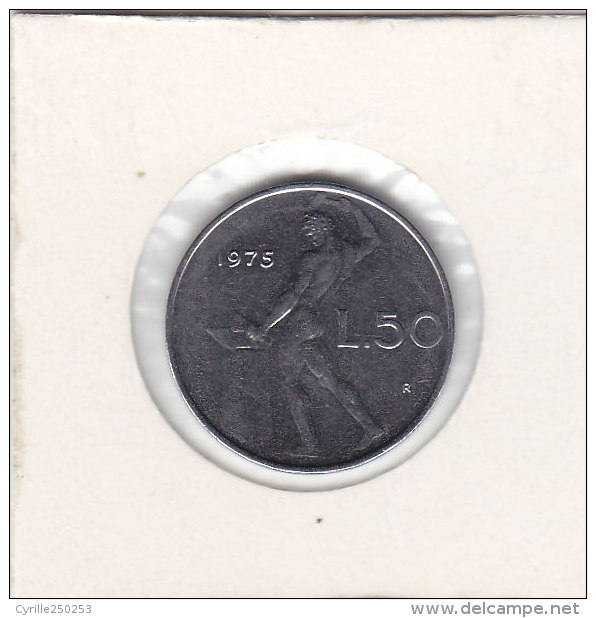50 LIRE 1975 R  Qualité+++++++++++++ - 50 Lire