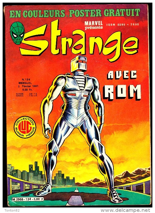 Spécial STRANGE N° 134 -  5 Février 1981 - Collection LUG - ( Sans Le Poster ) - Strange