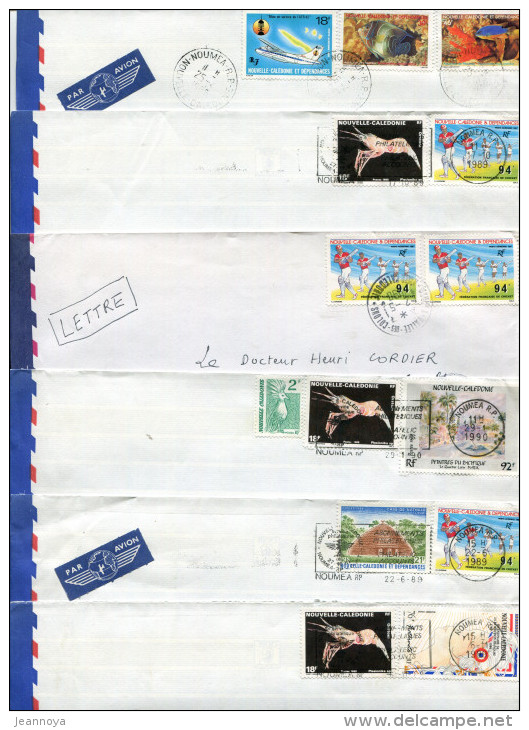 NOUVELLE CALÉDONIE - ENSEMBLE DE 4 CP, 30 LETTRES & 3 DEVANTS ANCIEN, TOUS OBL. ET CIRCULÉES - BON LOT - B/TB - Colecciones & Series