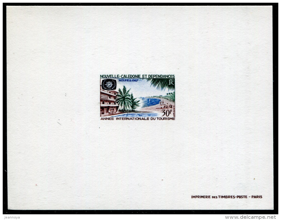 NOUVELLE CALÉDONIE - N° 339 ( ANNÉE DU TOURISME ), EPREUVE DE LUXE ** - SUP - Imperforates, Proofs & Errors