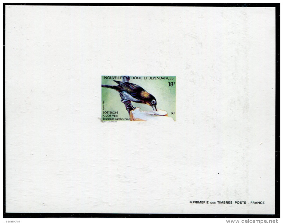 NOUVELLE CALÉDONIE - N° 542 ( OISEAU CALEDONIEN ), EPREUVE DE LUXE - SUP - Imperforates, Proofs & Errors