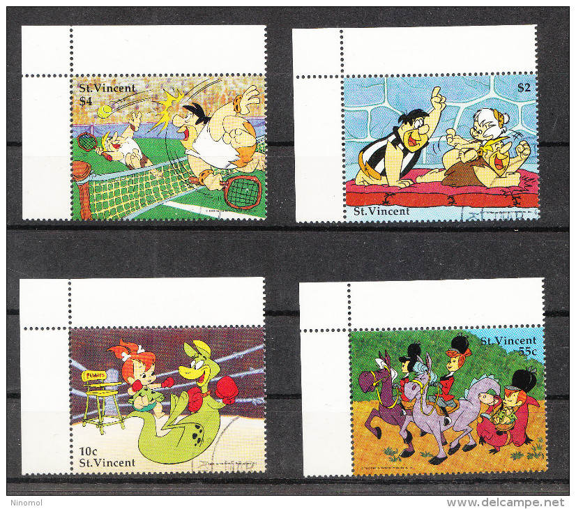 St. Vincent   -   1991.  Hanna & Barbera. Tennis, Lotta, Boxe, Equitazione . Complete Rare Set - Disney