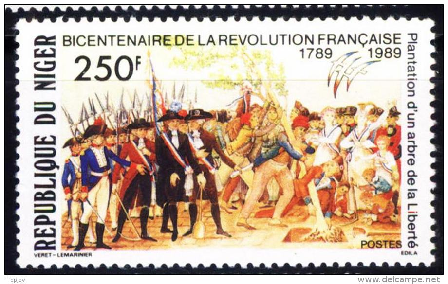 NIGER -  MILITAR - FRANC. REVOLUTION -  1961 - MNH** - Rivoluzione Francese