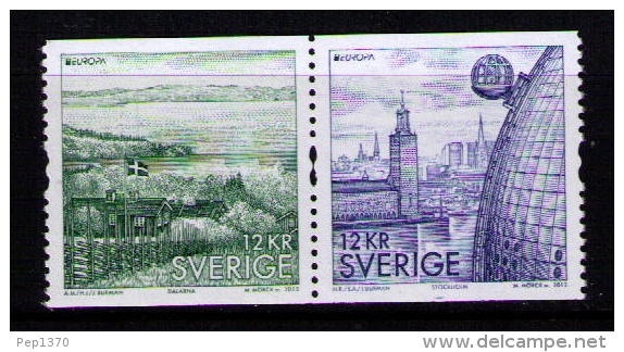 SUECIA 2012 - EUROPA - 2 SELLOS - Unused Stamps