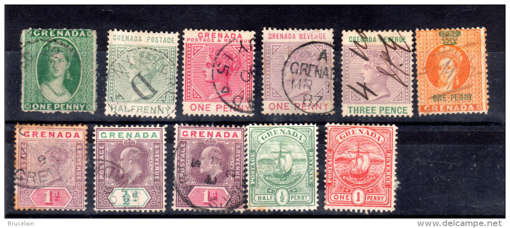 GRENADE - Petit LOT De Timbres O / * - Années 1861 à 1905 - Grenada (...-1974)