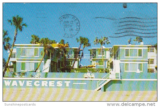 Wavecrest Apartments Dayona Beach Florida 1958 - Daytona