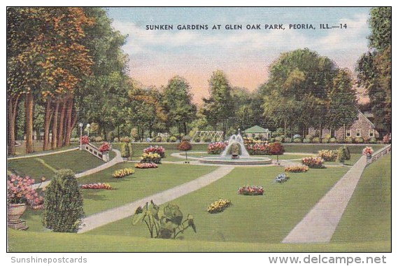 Sunken Gardens At Glen Oak Park Peoria Illinois - Peoria