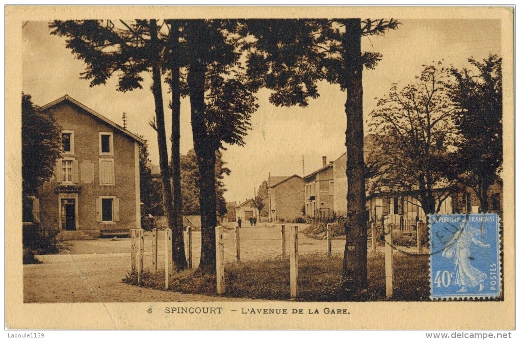 SPINCOURT : " L'Avenue De La Gare " - Spincourt