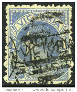 Tasmania #153 Used 1sh Blue Victoria From 1884 - Oblitérés