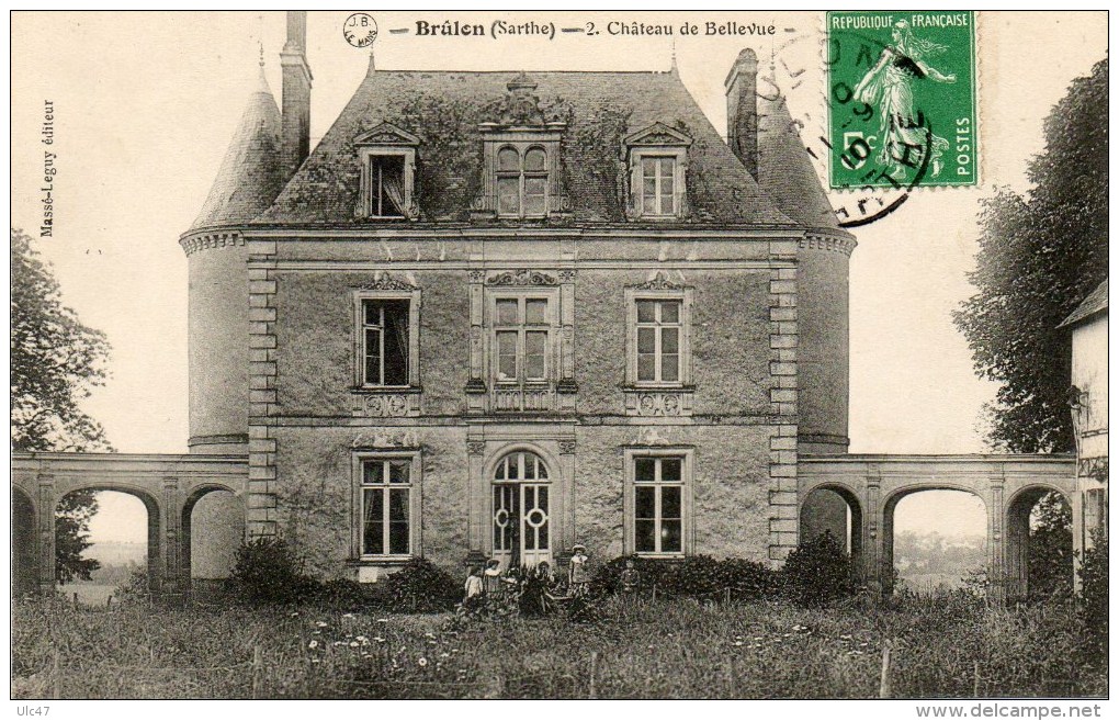 - 72  - BRULON (Sarthe). - Château De Bellevue - - Brulon