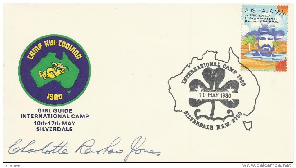 Australia 1980 Silverdale International Girl Guide Signed Souvenir Cover 10 May 1980 - Cartas & Documentos