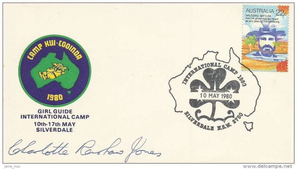 Australia 1980 Silverdale International Girl Guide Signed Souvenir Cover 10 May 1980 - Storia Postale