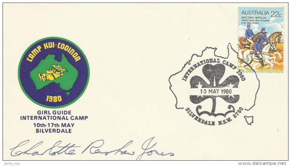 Australia 1980 Silverdale International Girl Guide Signed Souvenir Cover 10 May 1980 - Storia Postale