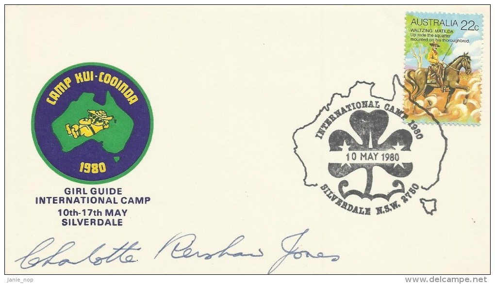 Australia 1980 Silverdale International Girl Guide Signed Souvenir Cover 10 May 1980 - Covers & Documents