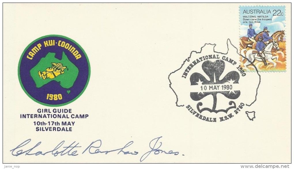 Australia 1980 Silverdale International Girl Guide Signed Souvenir Cover 10 May 1980 - Lettres & Documents