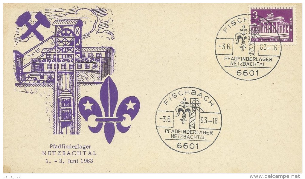 Germany 1963 Netzbachtal Scouts Meeting Souvenir Cover - Brieven En Documenten