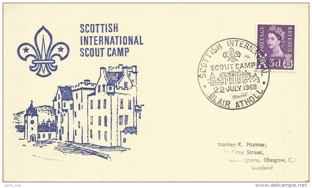 Great Britain 1968 Scottish International Scout Camp Souvenir Cover - Lettres & Documents