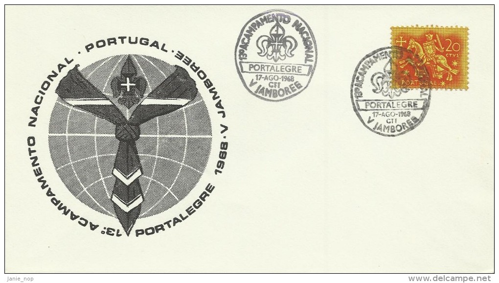 Portugal Portalegre V Jamboree Souvenir Cover - Storia Postale