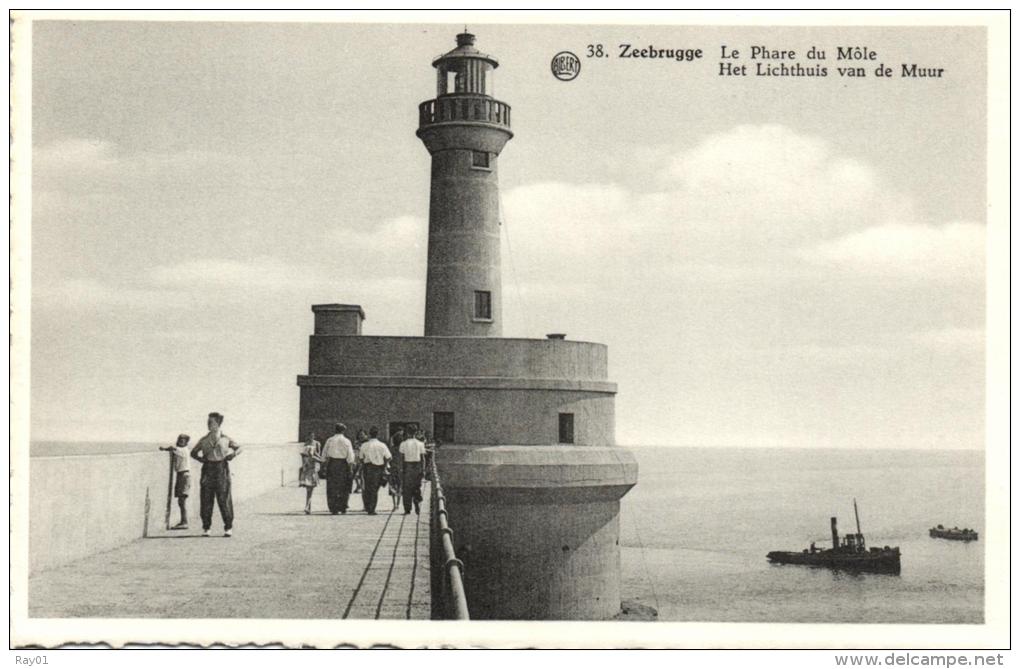 BELGIQUE - FLANDRE OCCIDENTALE - ZEEBRUGGE - Le Phare Du Môle - Het Lichthuis Van De Muur. - Zeebrugge