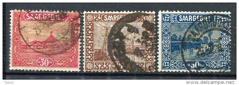 SARRE - Yv. N° 92,86,94  (o)  30c,15c,50c  Cote  1,3 Euro  BE - Gebraucht