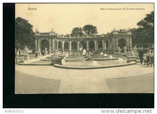 Berlin Friedrichshain Märchenbrunnen Personen Kinder Um 1900 - Friedrichshain