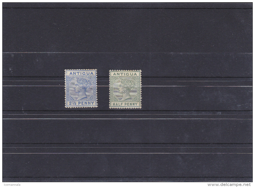 ANTIGUA    YVERT  10/15  MH  * - 1858-1960 Crown Colony