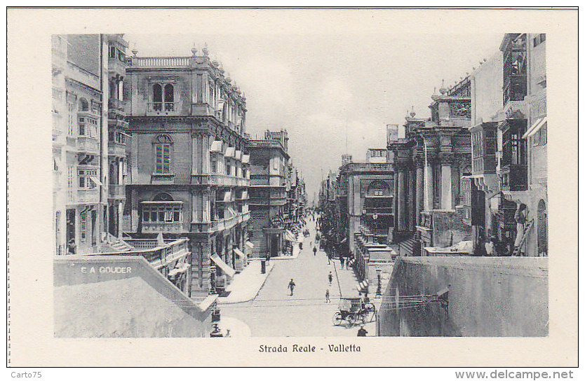 Malte - Malta - Valletta - Strada Reale - Malte