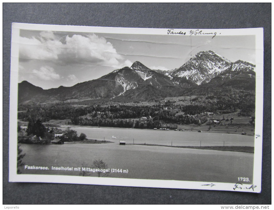 AK FAAKRESEE Inselhotel 1931  ///  D*12752 - Faakersee-Orte